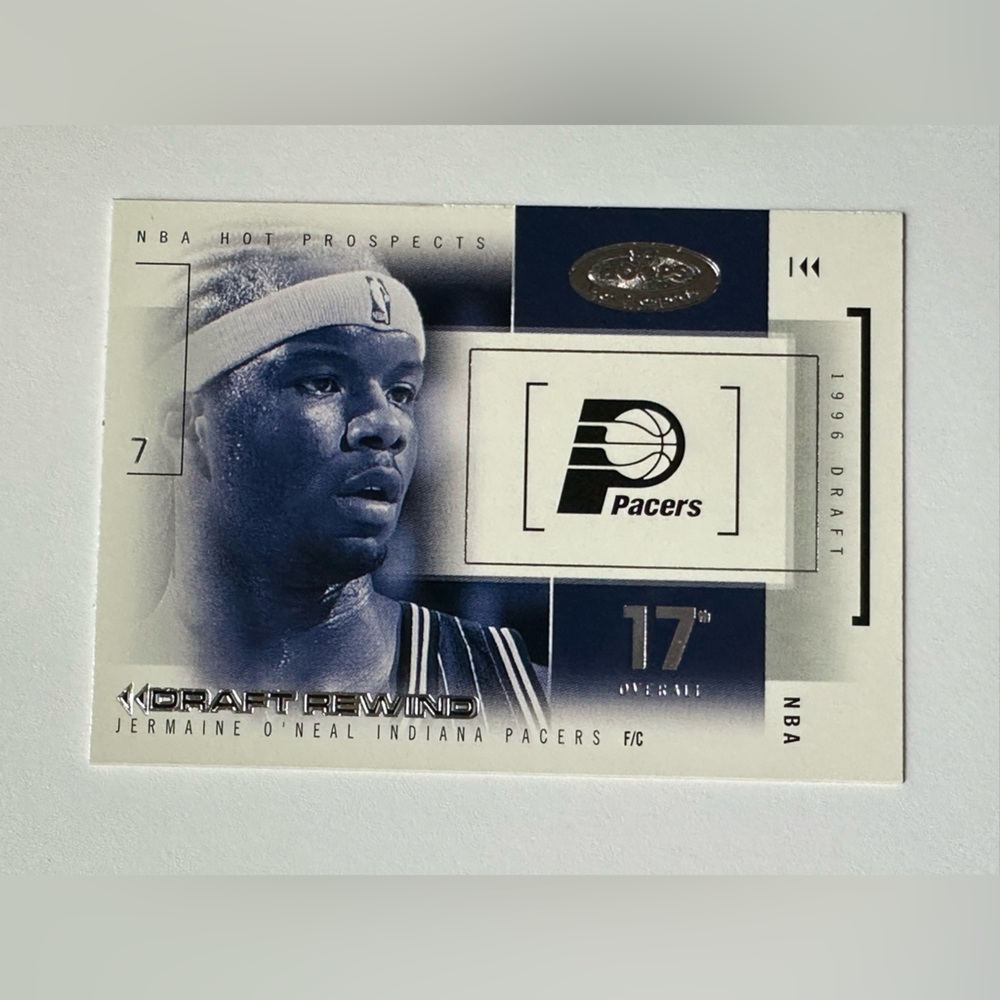 Jermaine O’Neal - Pacers NBA Trading Card - Draft Rewind.